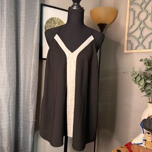 Elegant Black and White Women's Tank Top